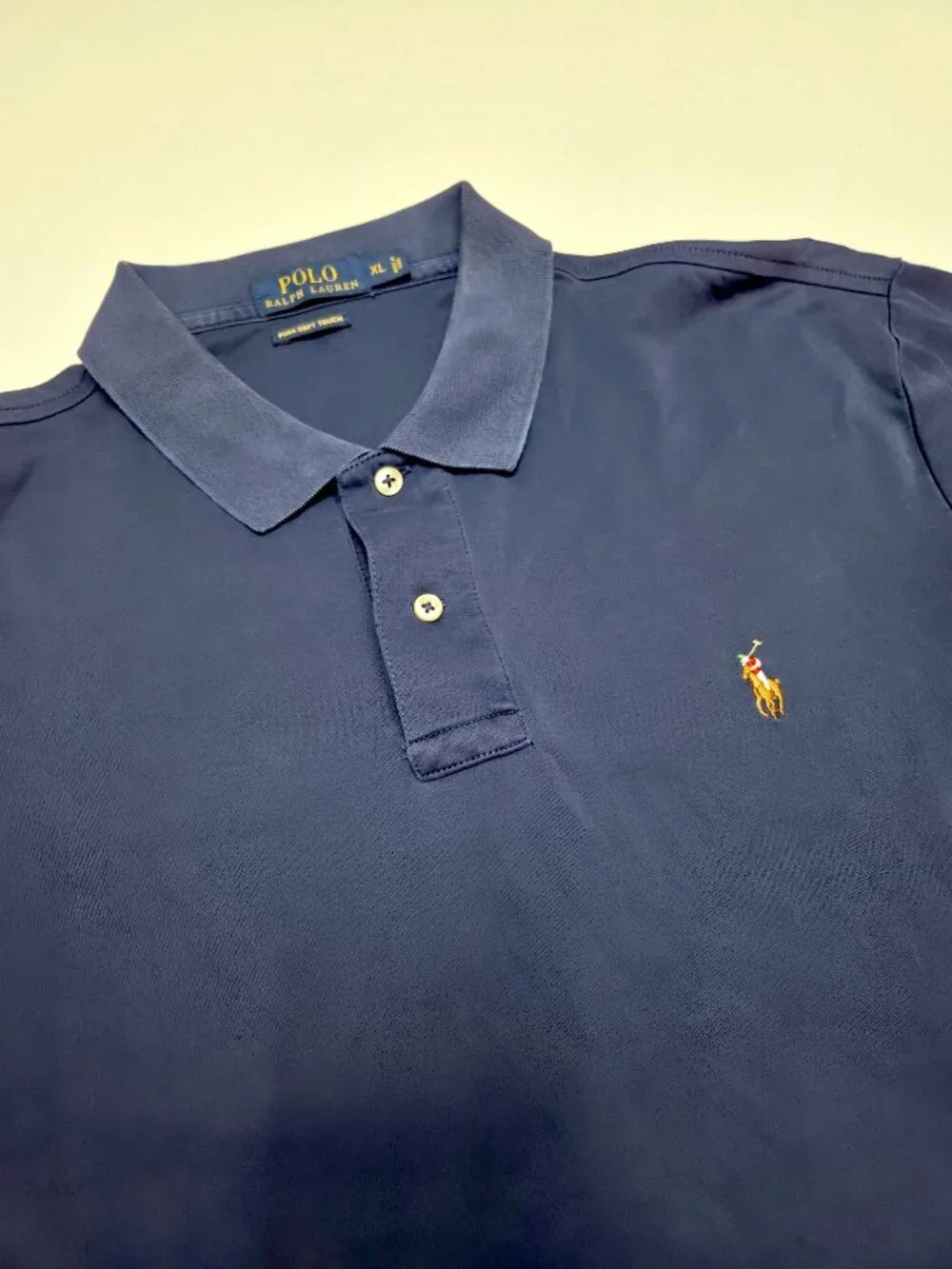 Polo Ralph Lauren Men's Pima Soft Touch Polo Shirt Navy Size XL